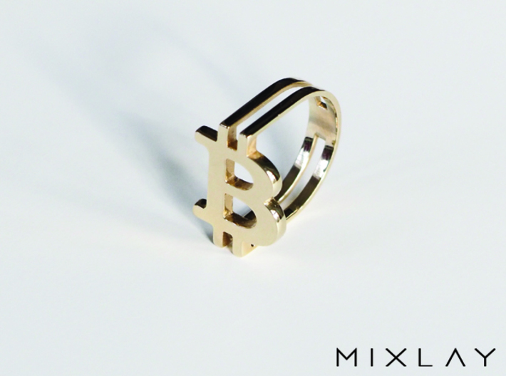 Bitcoin Ring 18 3d printed 