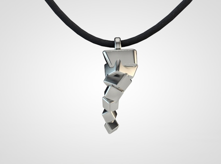 Vortex Tornadopendant2 3d printed tornado vortex pendant