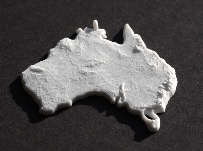 Australia Christmas Ornament 3d printed