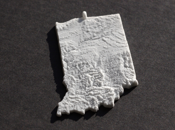 Indiana Christmas Ornament 3d printed