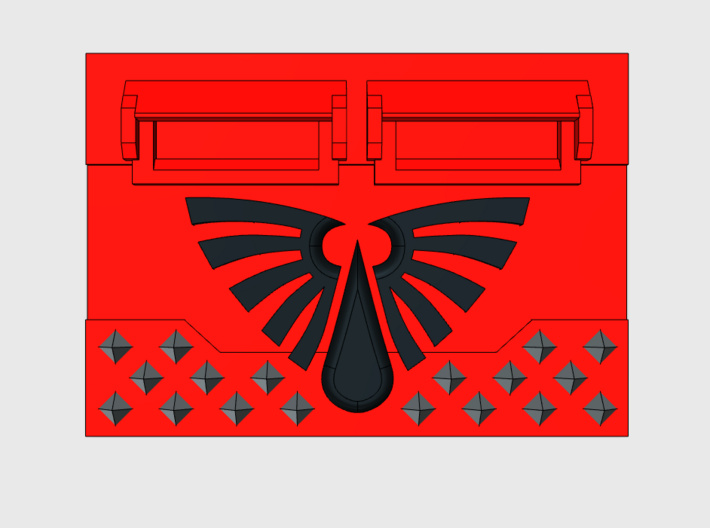 Blood Wing : Standard Spiked APC Frontplate 3d printed