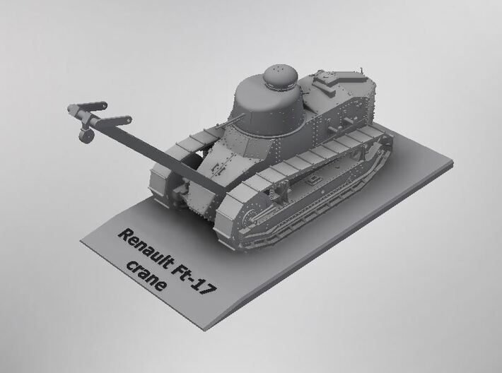 1/72nd scale Renault Ft-17 crane 3d printed
