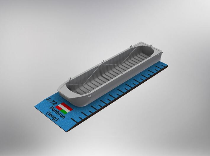 1/72nd scale Austro-Hungarian pontoon (long) 3d printed