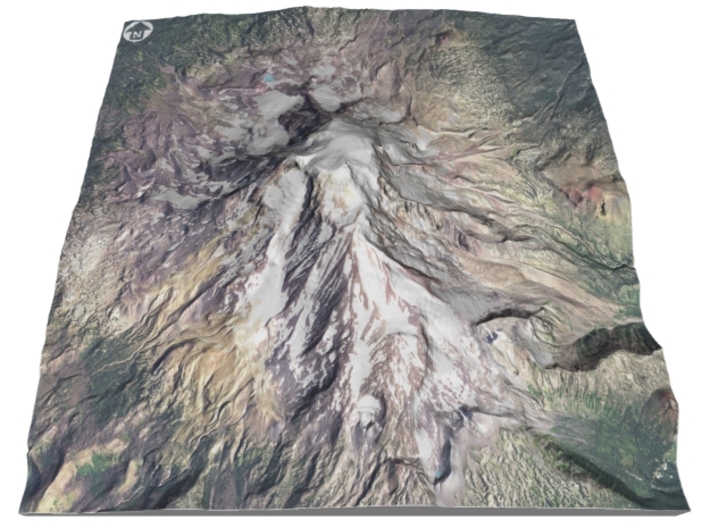 Mount Adams: 6" 3d printed 