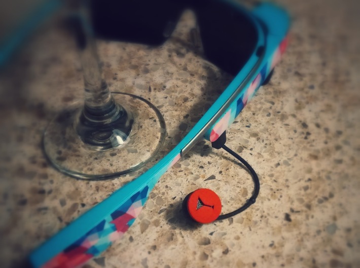 Martini Glass Ear Bud Cover for GLASS 3d printed