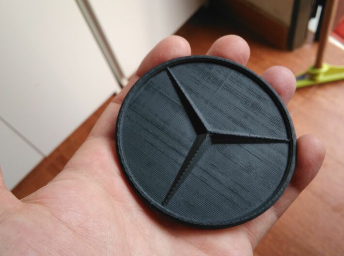 tire cover Mercedes-Benz 75.6mm diam 3d printed 