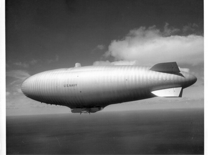 US Navy ZPG-3W "Vigilance" in flight 3d printed 