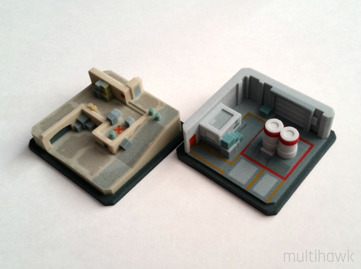 Counter-Strike: GO® Pocket Nuke: A Site 3d printed Dust II A site (left) sold separately.