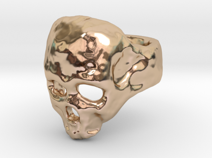 Skull Ring 3d printed