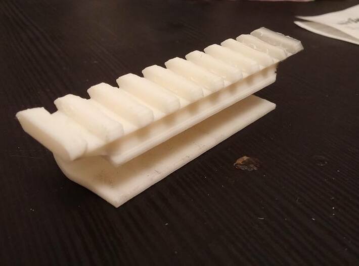 Side-Mounted Picatinny Rail For Skateboards 3d printed 