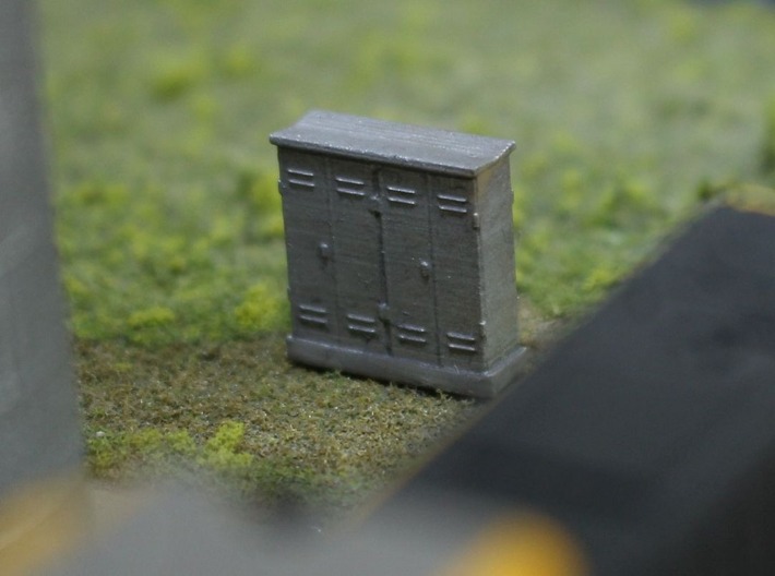 N Scale 4 Relay Cabinets 3d printed 