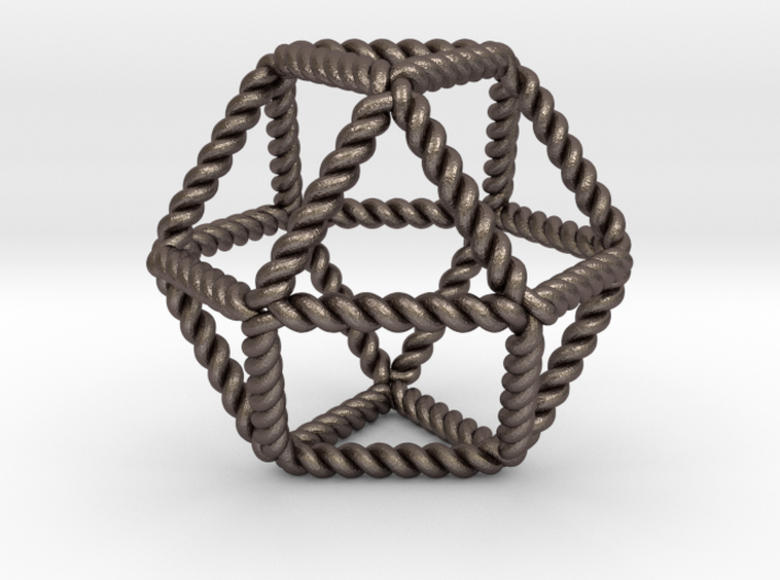Twisted Cuboctahedron RH 2&quot; 3d printed