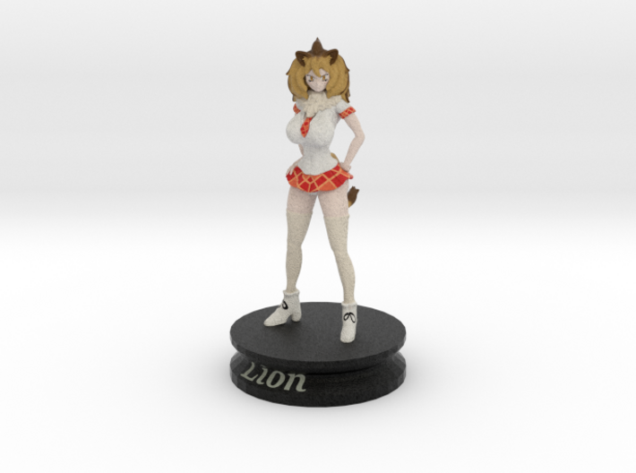 Schoolgirl Lion 3d printed
