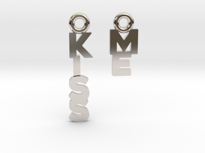 &quot;Kiss me&quot; - A special message for a special date 3d printed