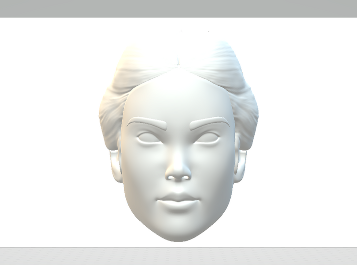 Female head 3d printed 
