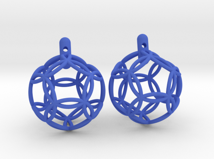 earrings 12 circles 3d printed