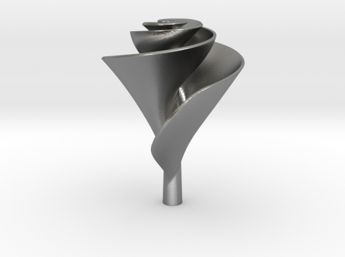 Clockwise Lily Shape Impeller 3d printed