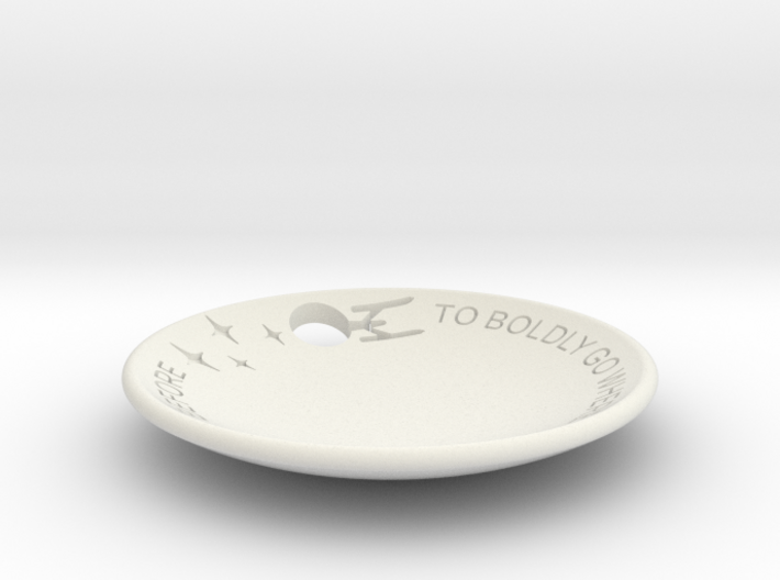 To Boldly Go... Dish Full Cut Out 3d printed