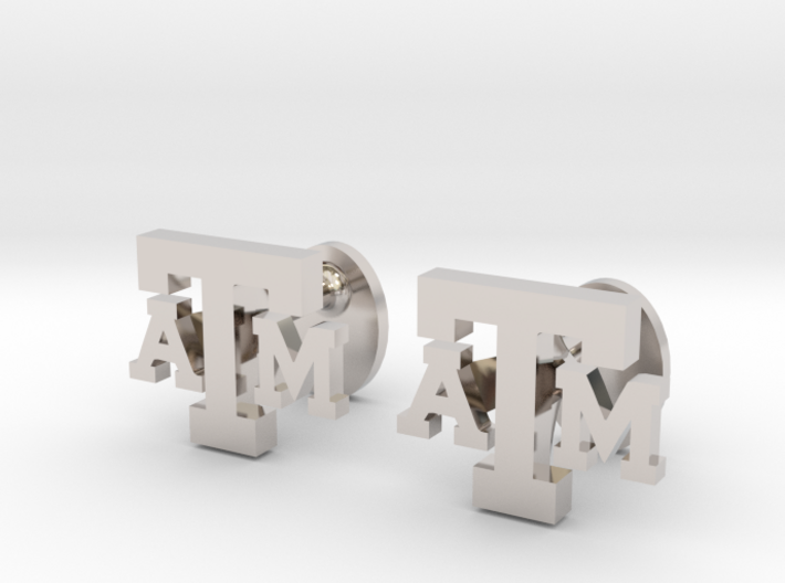 Texas A&amp;M Cufflinks, Customizable 3d printed