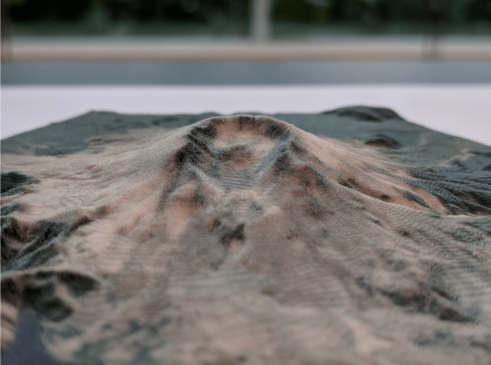 Model of Mt. St. Helens, WA (10cm, Full-Color) 3d printed 