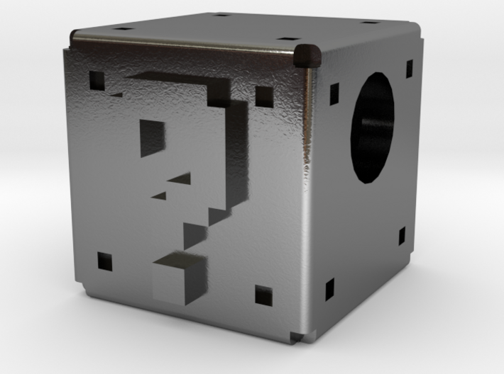 Question Cube [pendant] 3d printed