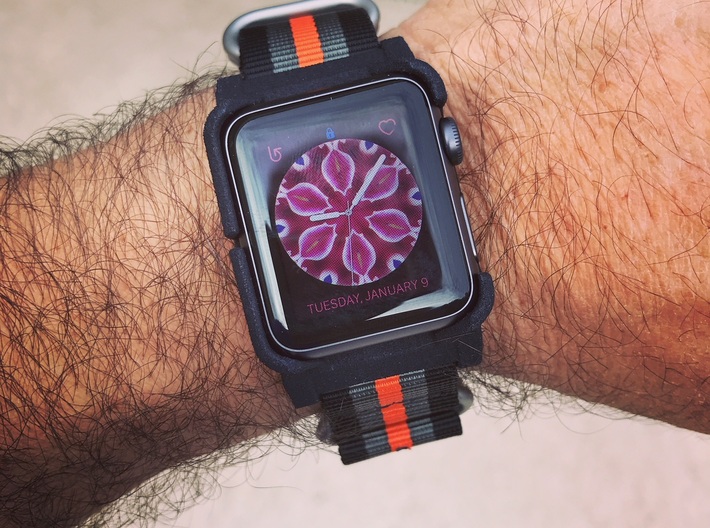 Apple Watch Case - 38mm For 22mm NATO / RAF Strap 3d printed