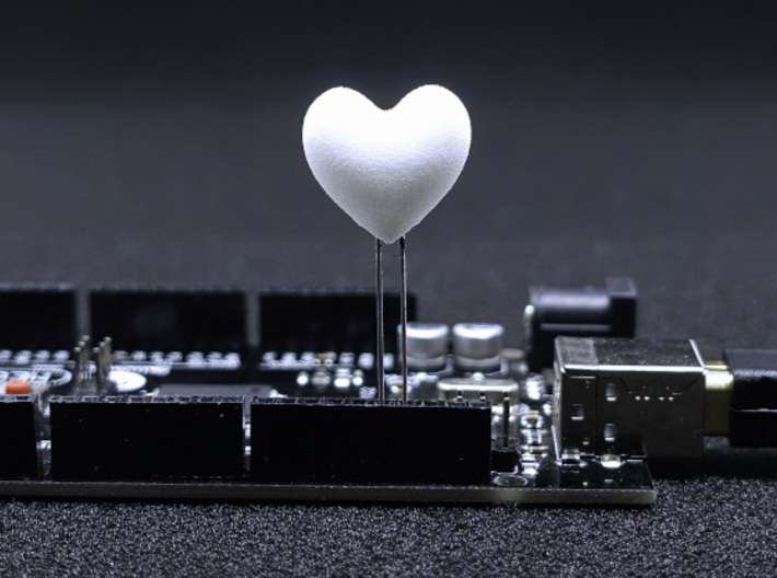 LED shade (Heart) 3d printed