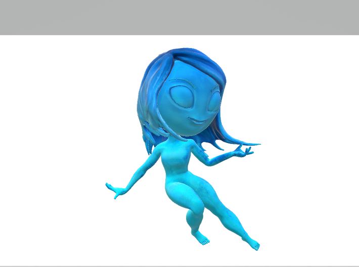 Water character 3d printed 