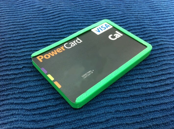Boxard 3d printed Boxard closed with Credit Card