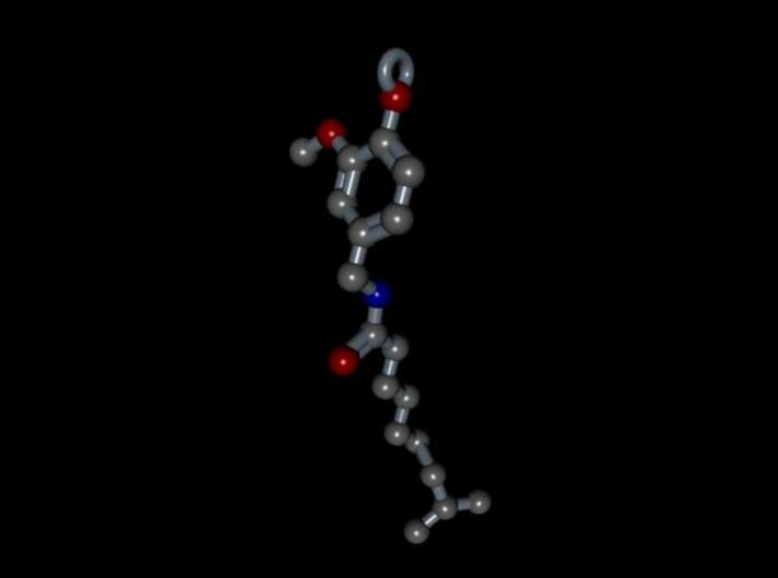 Pendant- Molecule- Capsaicin (Spice) 3d printed Render