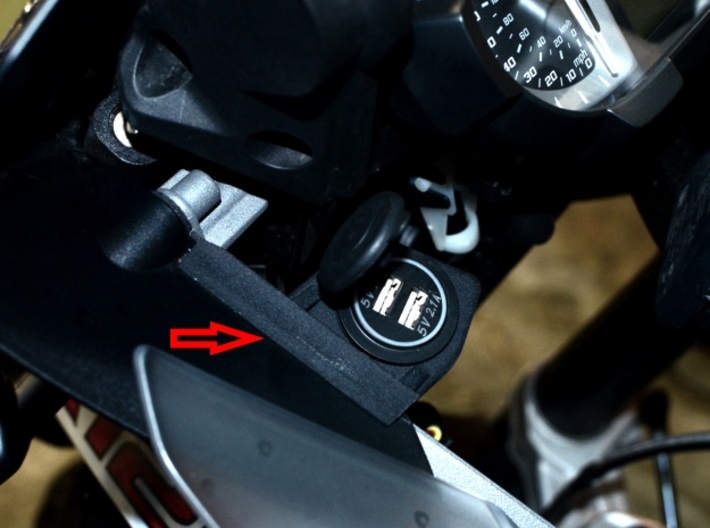 Electrical Socket Holder for BMW R1200GS/Adv 13-16 3d printed User picture