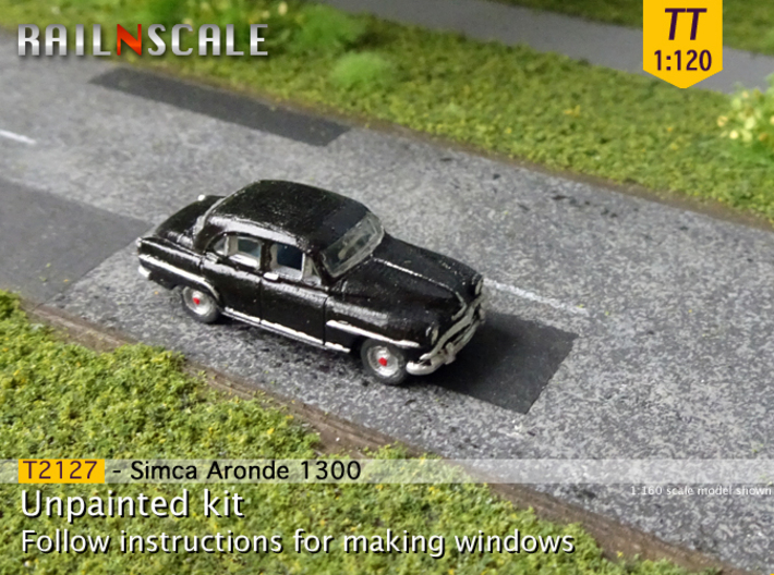 Simca Aronde 1300 (TT 1:120) 3d printed