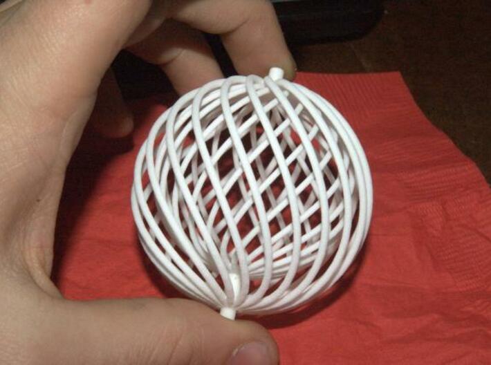 spiral ball in a ball toy 3d printed