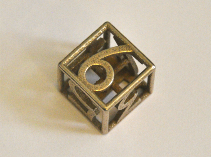 D6 Balanced - Numbers Only 3d printed