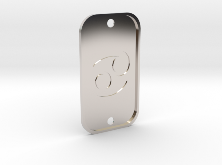 Cancer (The Crab) DogTag V4 3d printed