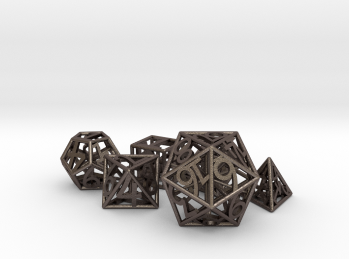 Numbers Only Dice Set - Balanced 3d printed 