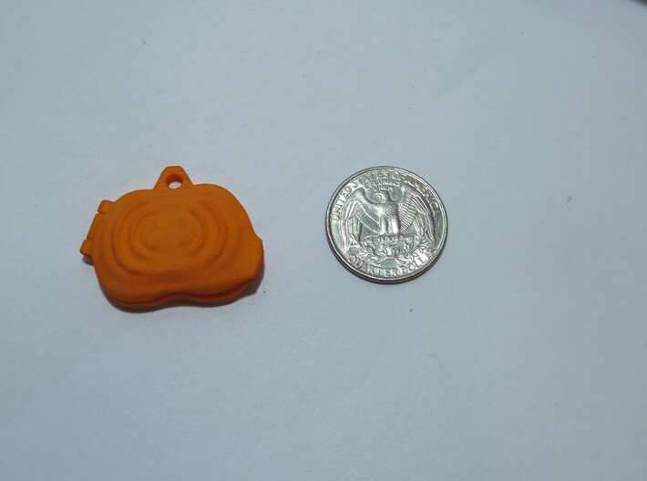 Pumpkin locket 3d printed 