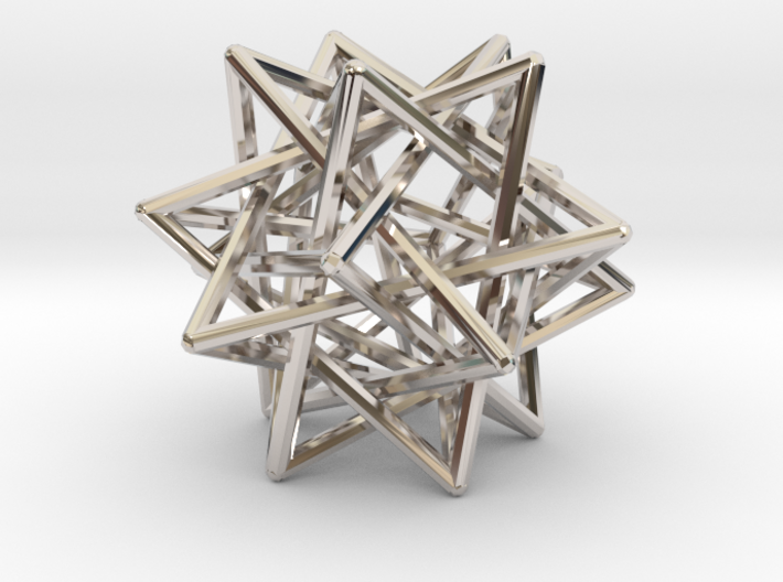 Interlaced Tetrahedrons 3 Inch x 3 Inch 3d printed