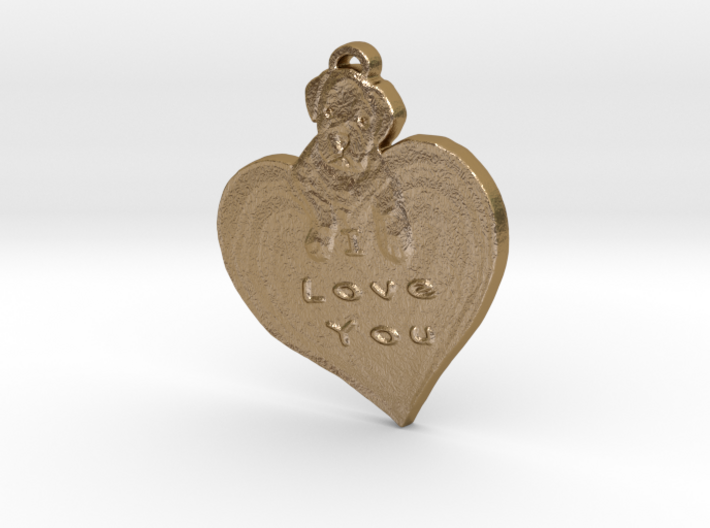 I love you with puppy 3d printed