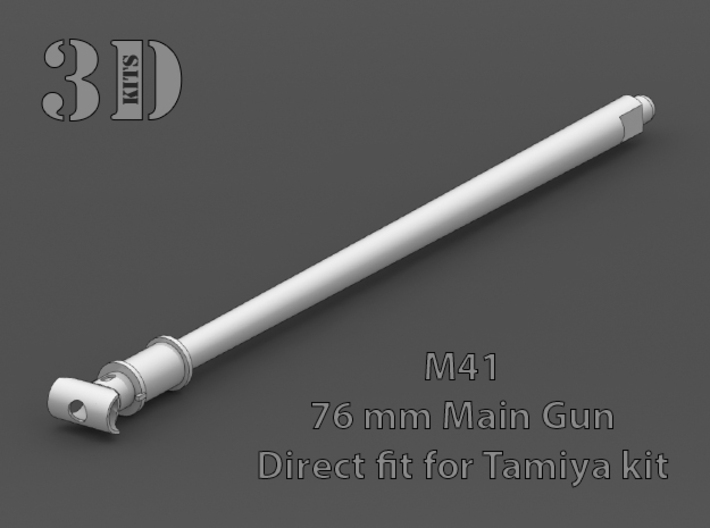 Replacement barrel for Tamiya M41 1/35 scale 3d printed