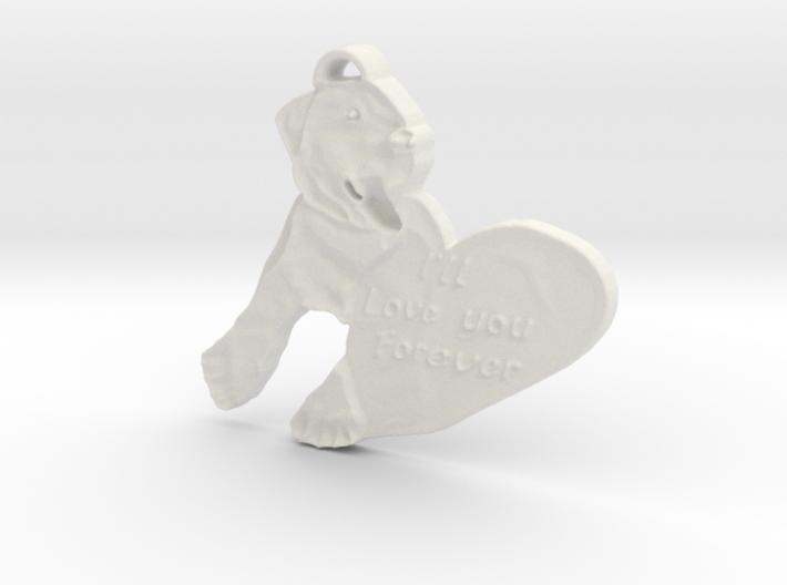 Puppy love with blanket 3d printed