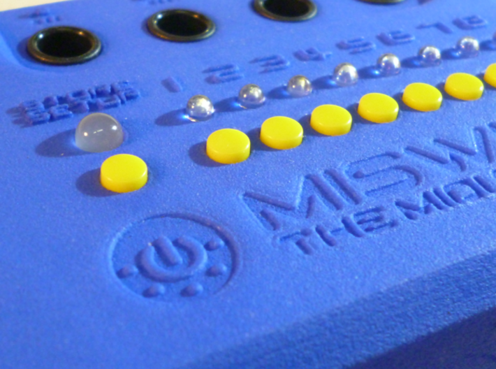 MISWINO Case 3d printed Closeup Logo with Buttons and LEDs (Photo)