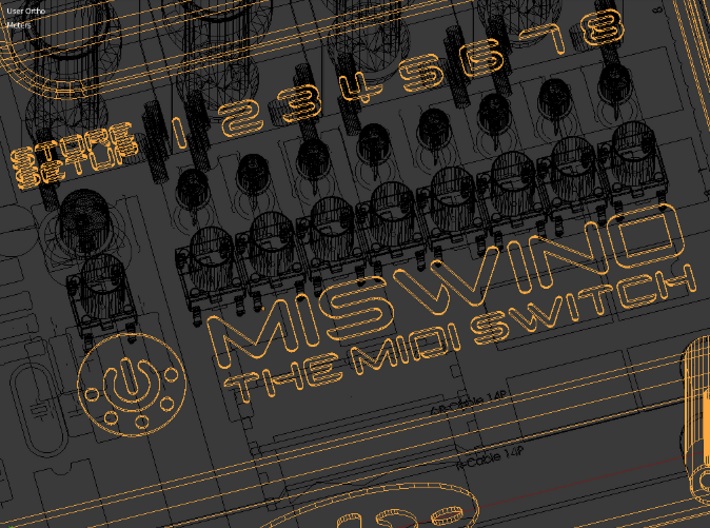 MISWINO Case 3d printed Blender Closeup