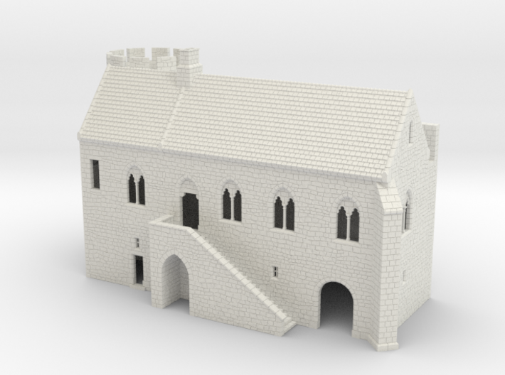 HOF051 - Medieval hall 3d printed 