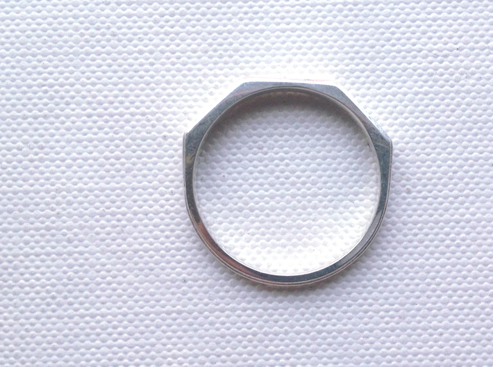 Jean Ring 3d printed Polished Silver
