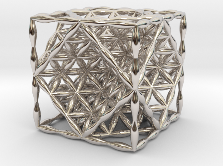 Flower of Life Hexahedron 1&quot; (Cube) 3d printed