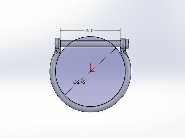 main cuff (MEDIUM) 3d printed medium size dimensions