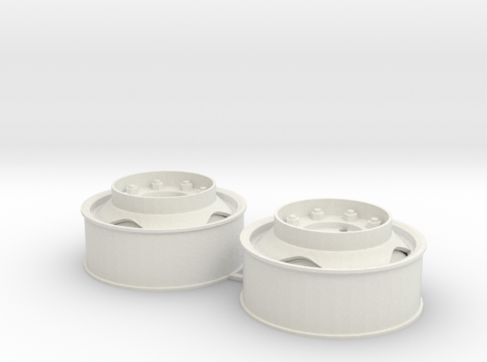 Velgen/Rims, 40x16 met driehoekgat en opstaptrede 3d printed