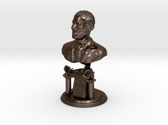 14 inch Bronze bust of Barack Obama 3d printed