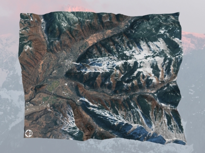 Aspen, Colorado Winter: 8"x10" 3d printed 